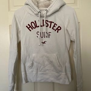 Hollister Surf offwhite pullover Sherpa hoodie XS